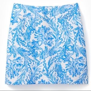 Lilly pulitzer Jonas aqua high waist skort skirt